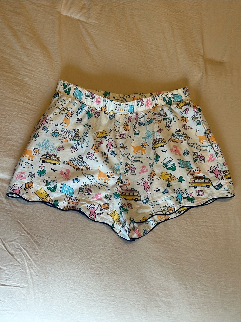 Roller Rabbit x Target Roadtrip Pajama Shorts Women’s Medium Loungewear Novelty